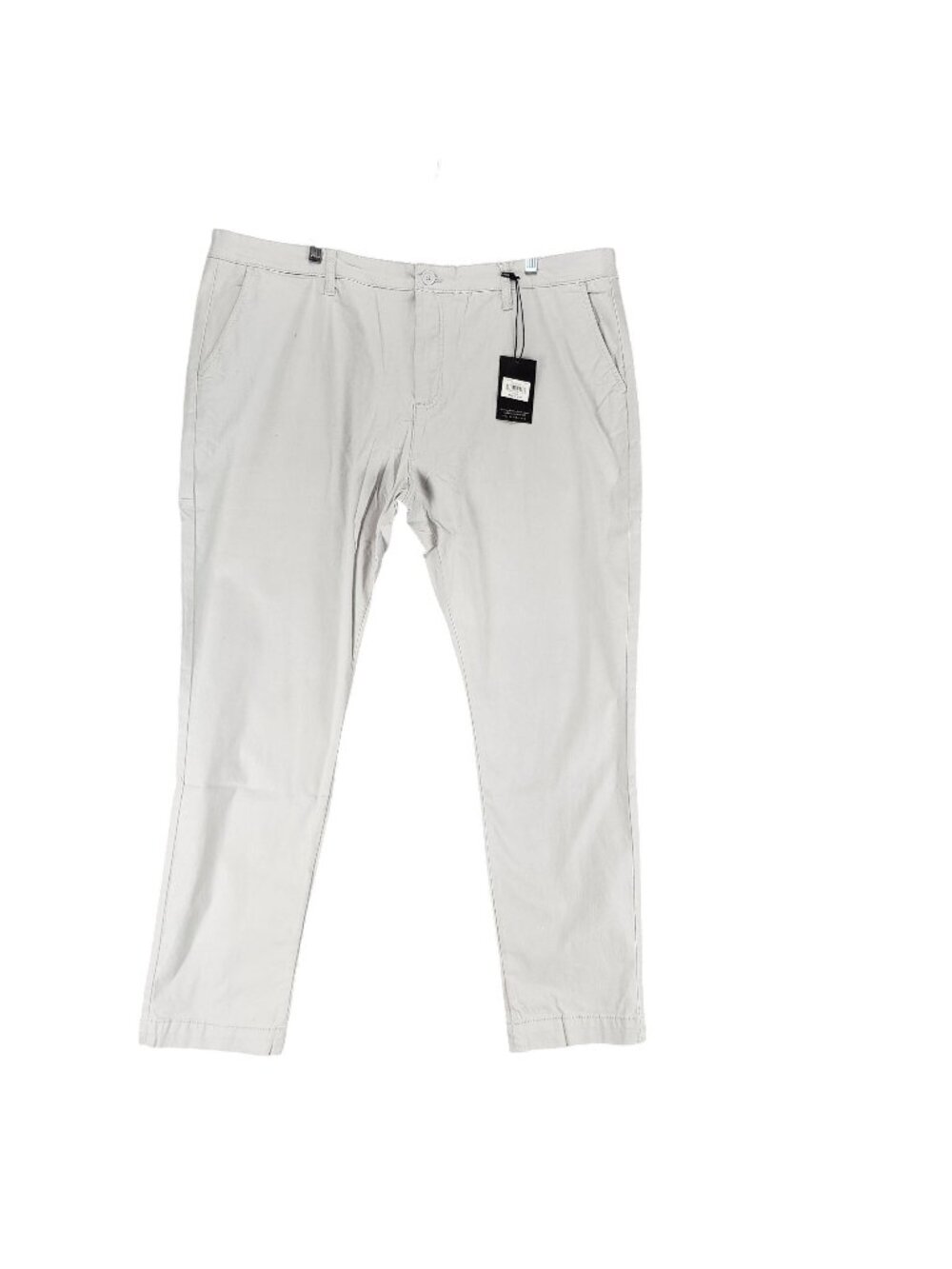 PX Pants Mens 42x32 Light Gray Stretch High Rise Slim Fit Chino *NWT*